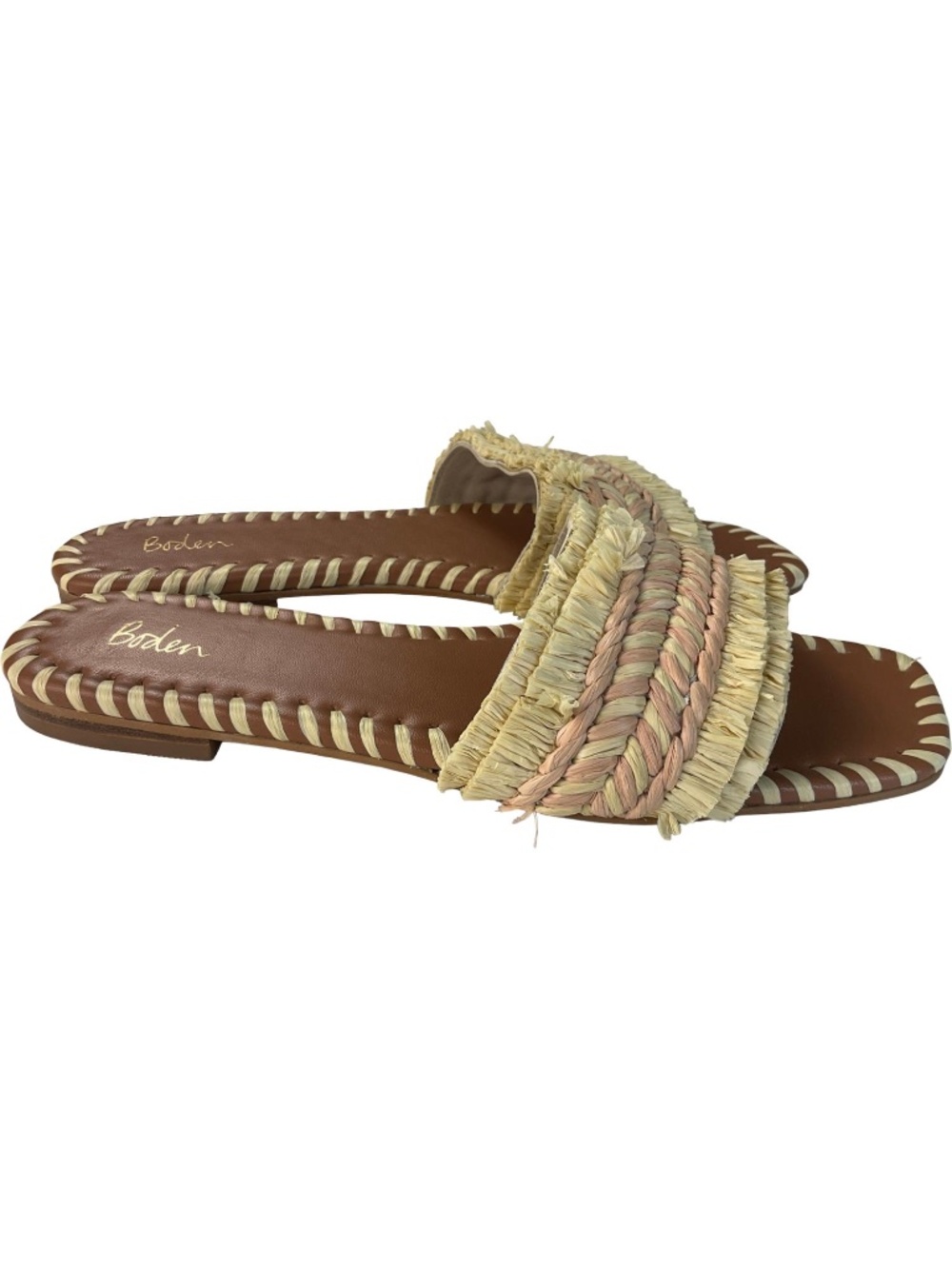 Boden Raffia Slide Sandals - Picture 2 of 5